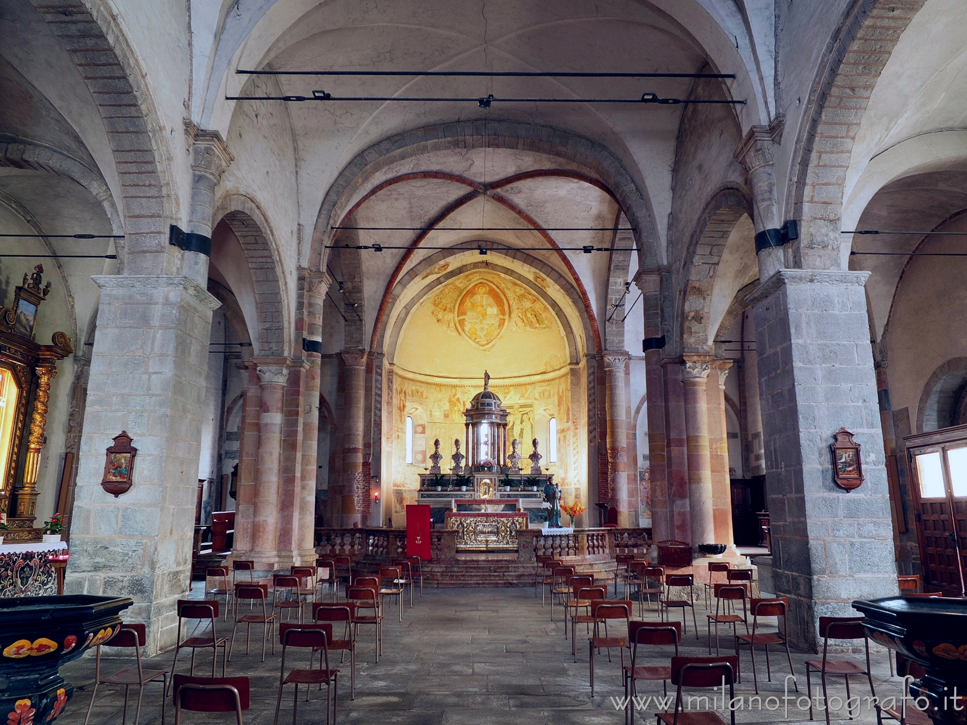 Brebbia (Varese, Italy) - Interior of the Church of Saints Peter and Paul